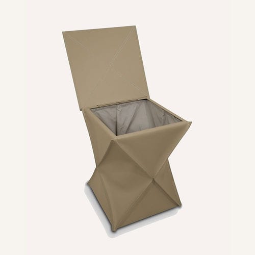 Cestello in pelle - CLEXI  - Limac Design® - in legno compensato