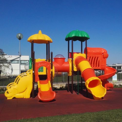 Struttura ludica per parco giochi - SUNNY FLOWER DOUBLE - GOLDEN GAMES SRL - per parco acquatico / in plastica / modulare