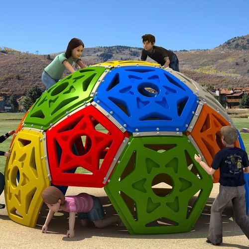 Struttura ludica per parco giochi - ARRAMPICATA PALLA - GOLDEN GAMES SRL - in polietilene