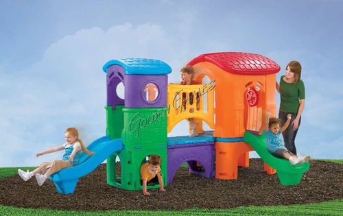 Struttura ludica per parco giochi - FORTINO AVVENTURA - GOLDEN GAMES SRL - per asilo nido / in plastica