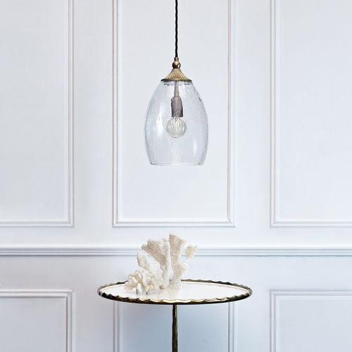 Lampada a sospensione - HILTON - Heathfield and Comapny - in ottone / in vetro / classica