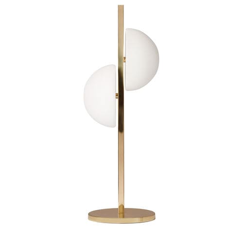 Lampada da tavolo - NACCHERA - Heathfield and Comapny - in ottone / in vetro opalescente / contemporanea