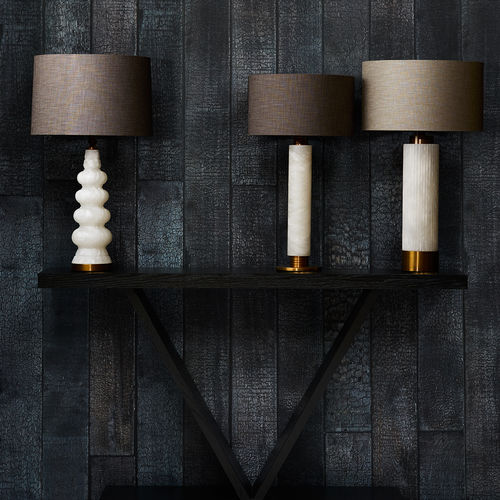 Lampada da tavolo - BLANCA - Heathfield and Comapny - in lino / contemporanea / con cavo