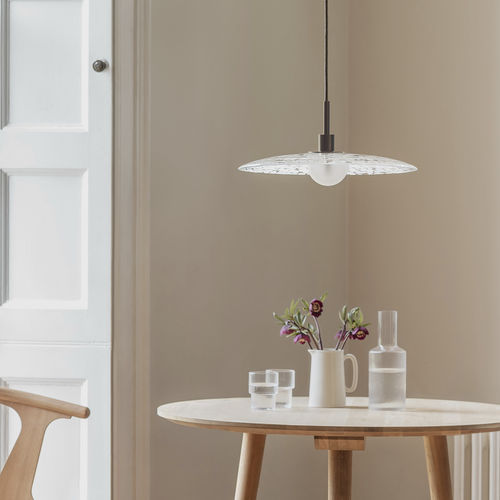 Lampada a sospensione - COSMO WHITE & DARK - Heathfield and Comapny - in ottone / in vetro / contemporanea