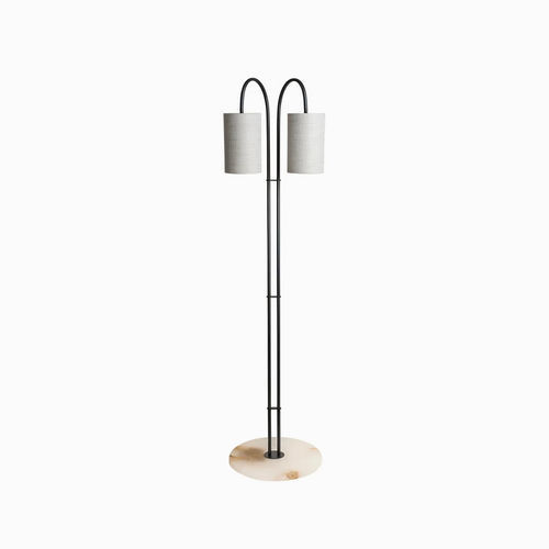 Lampada da terra - ELBA  - Heathfield and Comapny - in bronzo / in alabastro / contemporanea