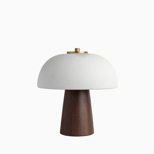 Lampada da tavolo - NITA  - Heathfield and Comapny - in ottone / in raso / in rovere