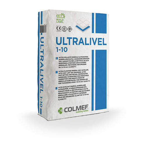Malta di riparazione - ULTRALIVEL 1-10 MM  - COLMEF - autolivellante / per calcestruzzo / per massetto