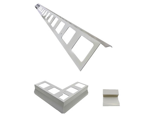 Profilo in alluminio - G-BOARD H - 55 - GEODRY - di colmo / ad H / per balcone