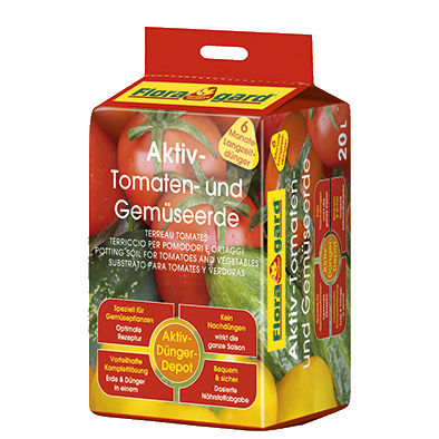 Substrato colturale terriccio - FLORAGARD ACTIVE FOR TOMATOES AND VEGETABLES - FLORAGARD Vertribs-GmbH - sfuso / prefertilizzato
