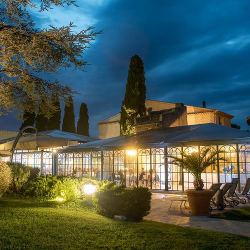 Veranda in vetro - "LA VERRIERE" - ABRI AND CO - in acciaio galvanizzato / per ristorante