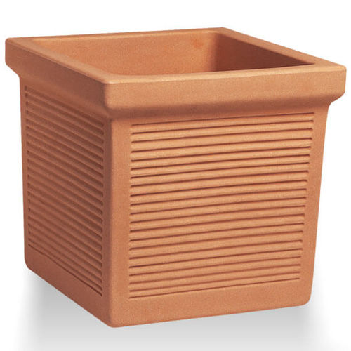 Vaso da giardino in plastica - ART. 1491 - ARCAVASI - da appoggio / quadrato / per uso residenziale