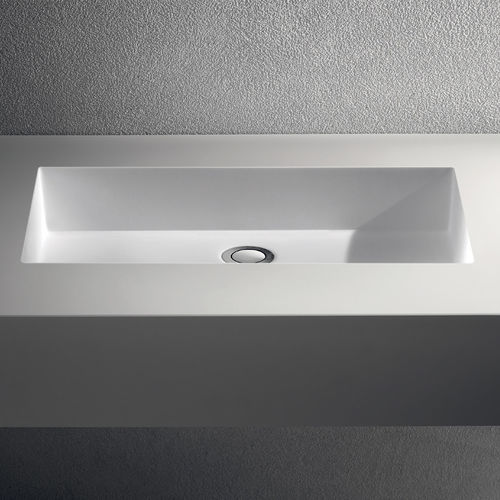 Lavabo da incasso - DIECI - BRERA - in ceramica / rettangolare / senza foro