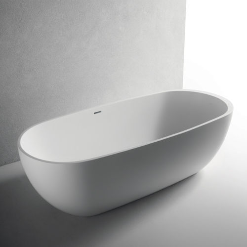 Vasca da bagno ovale - SFERA V - BRERA - ad isola / per ambiente abitativo / in composito
