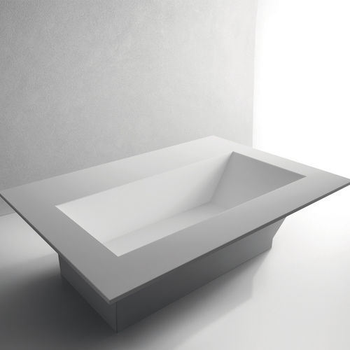 Vasca da bagno da appoggio - CUBO 1950 - BRERA - per ambiente abitativo / in composito / contemporanea