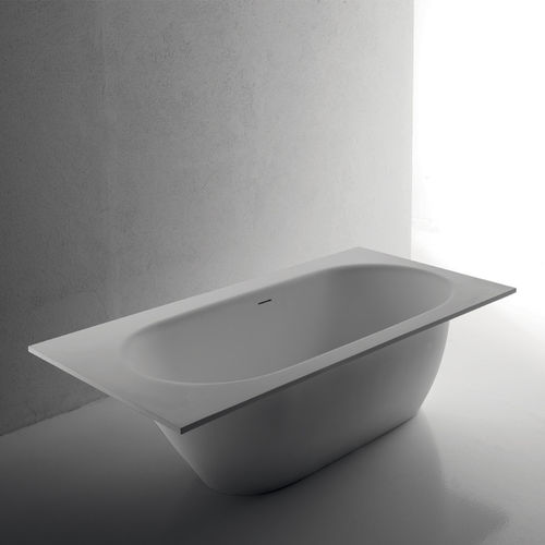 Vasca da bagno ovale - CONCA 1800 V - BRERA - ad isola / per ambiente abitativo / in composito