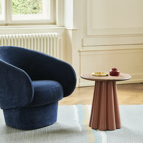 Tavolo d'appoggio contemporaneo - BROMO - favius - in rovere / in noce / in legno massiccio