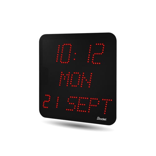 Orologio contemporaneo - STYLE : 7 DATE - Bodet Time - a muro / digitale / per spazio pubblico