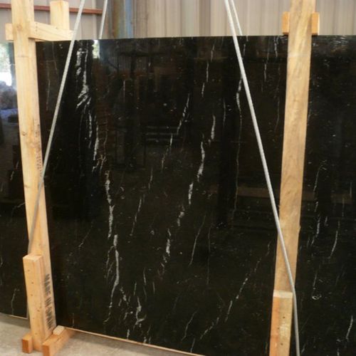 Lastra in pietra naturale in marmo - NEGRO MARQUINA - Areniscas Crema - per muro / per pavimento / per interni