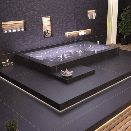 Piastrella in pietra ricostituita - ESSENTIAL CRYSTAL BELGIUM - Technistone a.s. - levigata / opaca / da interno