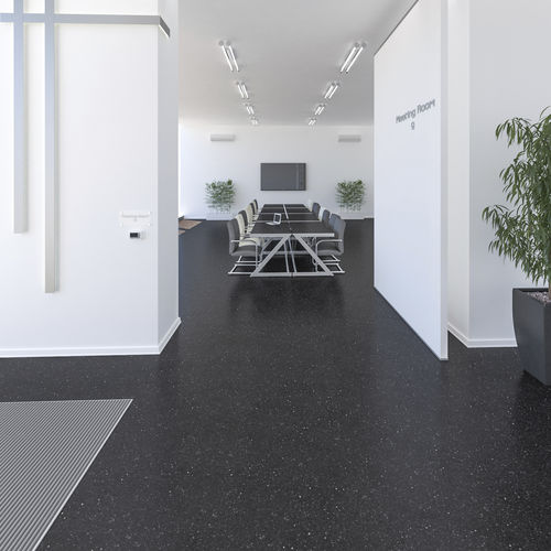 Piastrella in pietra ricostituita - TAURUS TERAZZO DARK - Technistone a.s. - levigata / opaca / da interno