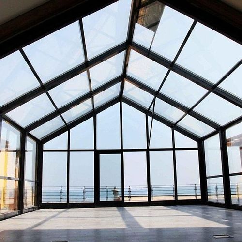 Veranda autoportante - EVOLUTION - Evergreen Solutions - in vetro / in alluminio / in policarbonato