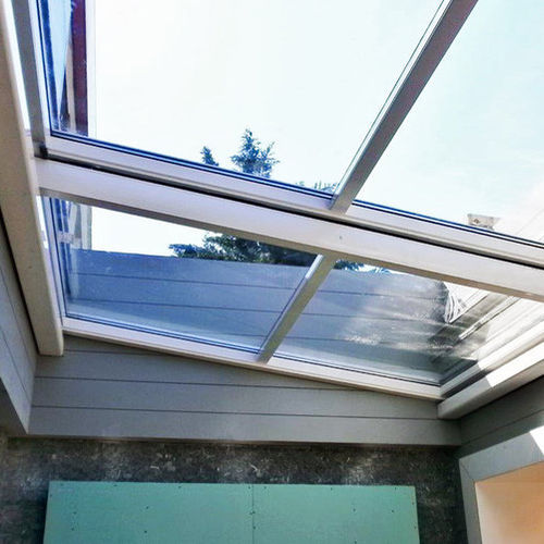 Copertura vetrata in alluminio - SUNROOF - Evergreen Solutions - a motore / a doppi vetri / a scomparsa