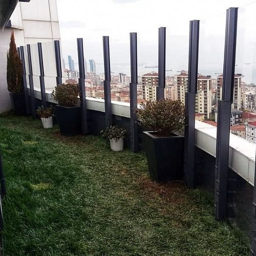 Ringhiera in vetro - PANORA KINETIC  KU FB - Evergreen Solutions - in metallo / a pannelli / per balaustra