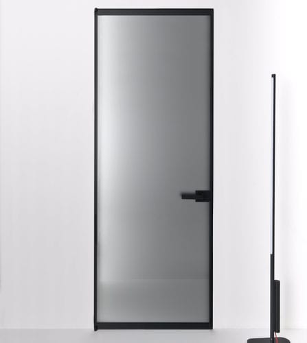 Porta filomuro - QUADRA  - ALBED - da interno / in legno / in alluminio
