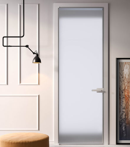 Porta da interno - RI-TRAIT - ALBED - in legno / in alluminio / con vetro di sicurezza