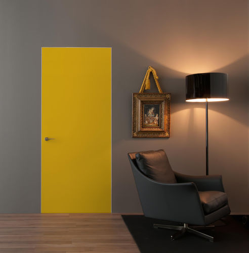 Porta filomuro - INTEGRA - ALBED - da interno / in legno / in alluminio