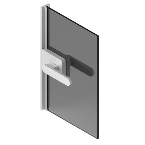 Porta da interno - RI-TRAIT - ALBED - in alluminio / con vetro di sicurezza / scorrevole