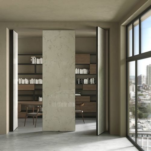 Porta da interno - SUIT - ALBED - in legno / in alluminio / in vetro