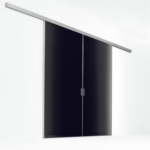 Porta da interno - QUADRA - ALBED - con vetro di sicurezza / scorrevole / contemporanea
