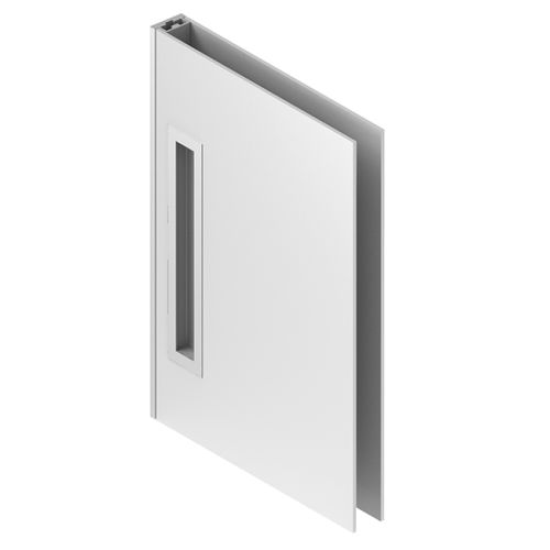 Porta da interno - QUADRA - ALBED - in alluminio / con vetro di sicurezza / a libro