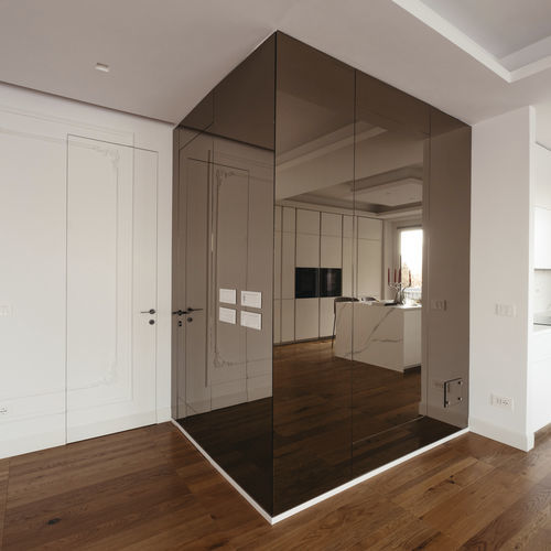 Porta da interno - NEXT - ALBED - in vetro / battente / contemporanea