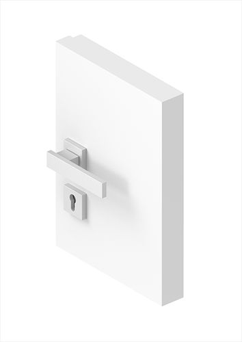 Porta da interno - MORBIDA - ALBED - in legno / in alluminio / in vetro