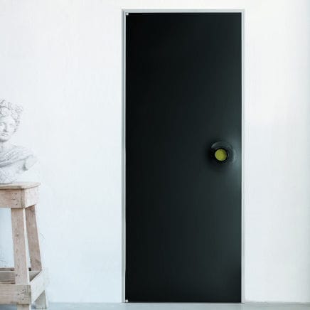 Porta da interno - RING - ALBED - in legno / in alluminio / con vetro di sicurezza
