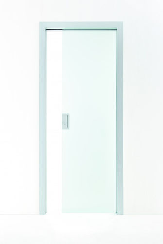 Porta da interno - DOT - ALBED - in alluminio / con vetro di sicurezza / telescopica