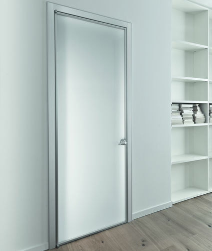 Porta da interno - PRIMA - ALBED - in alluminio / in vetro / battente
