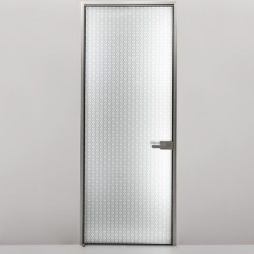 Porta da interno - RI-TRAIT - ALBED - in alluminio / con vetro di sicurezza / battente