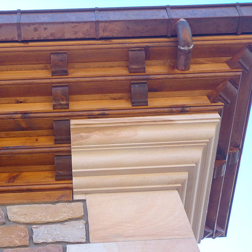 Cornicione per tetto - Areniscas Sierra de la Demanda S.L. - per rivestimento di facciata / in gres / prefabbricato