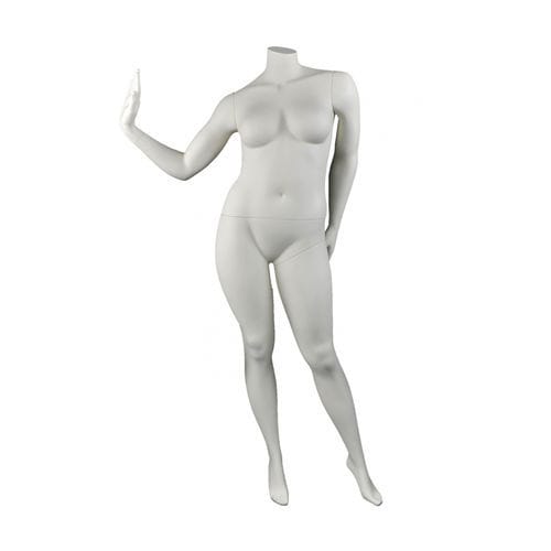 Manichino donna corpulenta - DIS.VO1 - Cofrad Mannequins - realista / senza testa / bianco