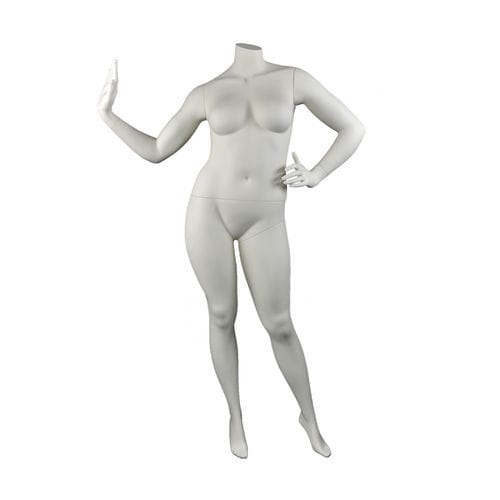 Manichino donna corpulenta - DIS.VO2 - Cofrad Mannequins - realista / senza testa / bianco
