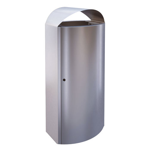 Portarifiuti pubblico - 60731 - AUWEKO GmbH - in acciaio inossidabile / in acciaio inossidabile spazzolato / antivandalismo