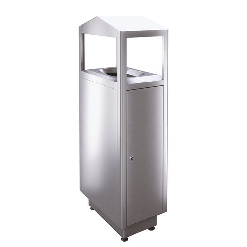 Portarifiuti pubblico - S100D - AUWEKO GmbH - per raccolta differenziata / da appoggio / in acciaio inossidabile