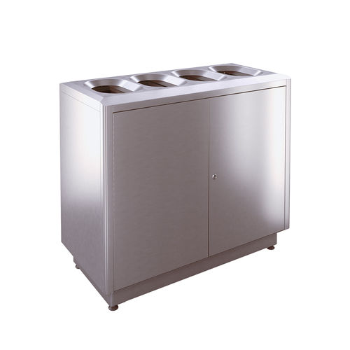 Portarifiuti igienico - S400 - AUWEKO GmbH - per raccolta differenziata / in acciaio inossidabile / in acciaio inossidabile spazzolato