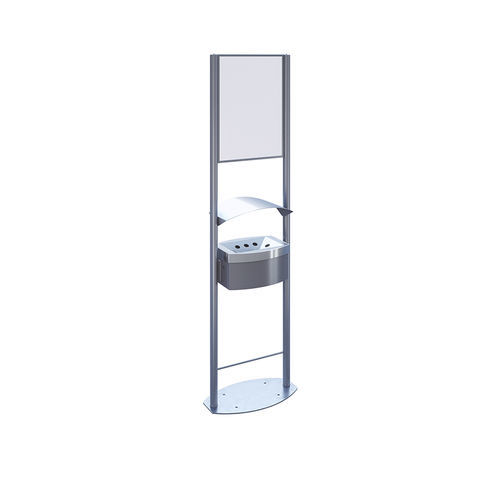 Portacenere da terra - TDA-11-DB - AUWEKO GmbH - in acciaio galvanizzato / in acciaio inossidabile / in polietilene