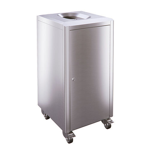 Portarifiuti in acciaio galvanizzato - S150R - AUWEKO GmbH - in acciaio inossidabile / in acciaio inossidabile spazzolato / da esterno