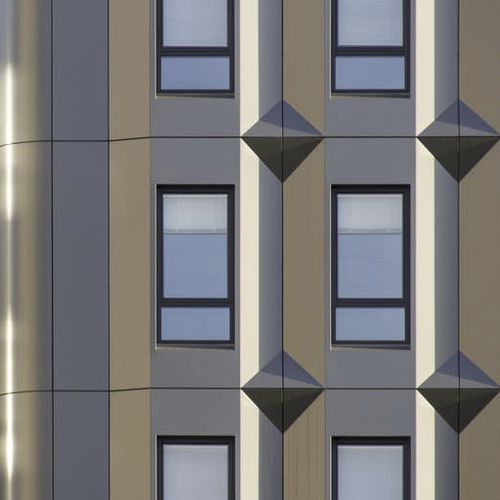 Rivestimento di facciata in pannelli - ALUCOBOND® METALLIC COLOURS - ALUCOBOND - in alluminio / in composito / a incastro