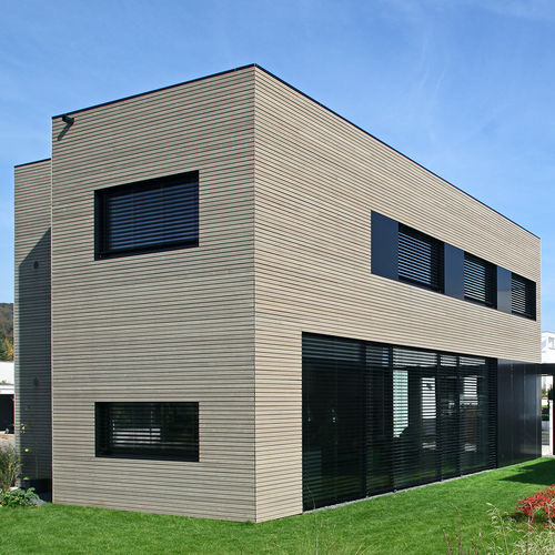 Rivestimento di facciata a doghe - LOFT PASSIVHAUS PHILIPP THALER - ALUCOBOND - in alluminio / in composito / a incastro